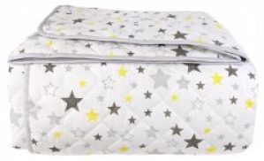Покрывало двустороннее Cosas Звезды Желто-серые 155х220 (4822052063125)