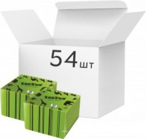 Упаковка салфеток столовых ZooZoo однослойных зеленых 24x23 см 54 пачки по 100 шт (4823019007756)