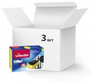 Упаковка губок Vileda Glitzi Crystal 3 пачки по 2 шт (4003790009822)