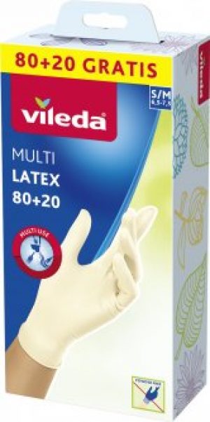 Перчатки Vileda Glove Multi размер S/M 80+20 шт (4023103197978)