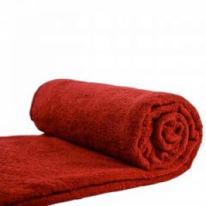 Махровая простыня NTK 150х200 см 400 г/м2 Бордовая