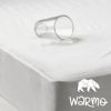 Наматрасник водонепроницаемый на резинке Warmo белый 120x60см ()