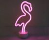 Неоновый светильник ночник декоративной Neon Flamingo Lamp Фламинго розовый свет