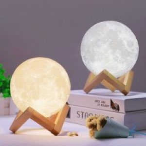 Настольный светильник-ночник 3D MOON LAMP Месяц 15 см