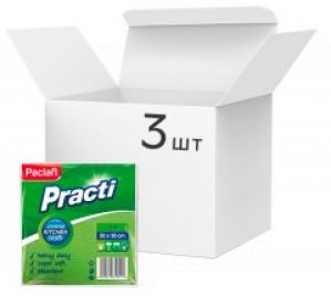 Упаковка тряпок Paclan вискозная 35x35 см 3 пачки по 4 тряпки (5900942137046)