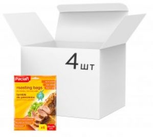 Упаковка пакетов для выпечки Paclan 35х38 см с зажимами 4 шт по 6 пакетов (5900942136988)