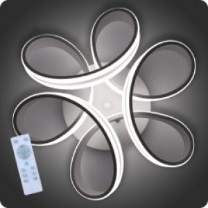 Люстра светодиодная Luminaria Волна дабл с пультом 85Вт Белый