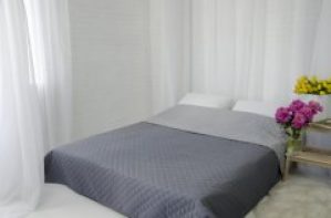 Легкое стеганое двустороннее покрывало ViLur 150х210 микрофибра Полуторный Графит