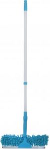 Телескопическая швабра для мытья окон Optima Cleaning "Лапша" 120 см Голубая (E72724)