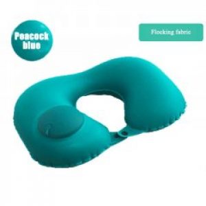 Подушка для шеи туристическая с насосом Alloet №1342