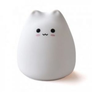 Детский силиконовый ночник LED lovely cat 7 режимов цвета