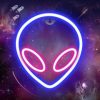 Настенный неоновый светильник-ночник Alien Decoration Lamp - Инопланетянин