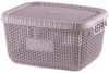 Корзина для хранения Violet House 1009 Виолетта 5 л 14х21х27 см Powder (1009 Виолетта POWDER с/кр. 5 л)