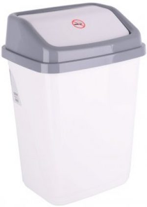 Контейнер для мусора Violet House 10 л White (0100 WHITE с/кр.10 л)