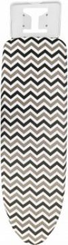 Чехол для гладильной доски Мій Дім Зигзаги черно-бело-серые 135 х 55 см (CU6038)