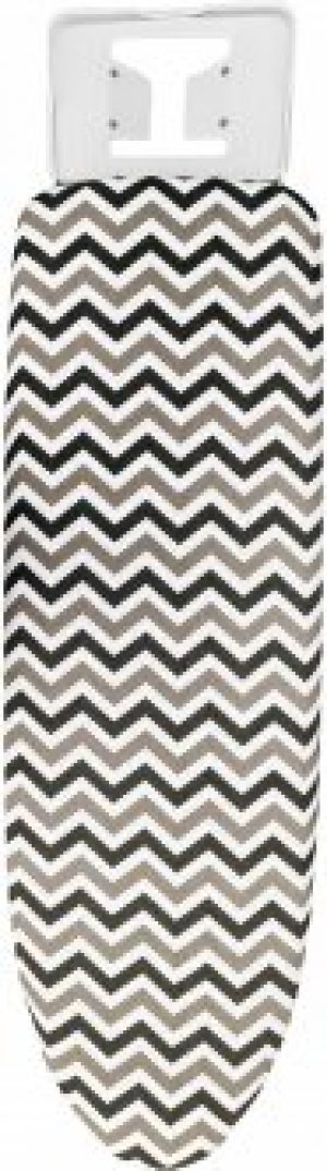Чехол для гладильной доски Мій Дім Зигзаги черно-бело-серые 135 х 55 см (CU6038)