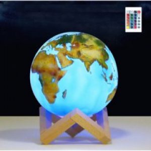 3D светильник-ночник "Земля" 3DTOYSLAMP с пультом ДУ