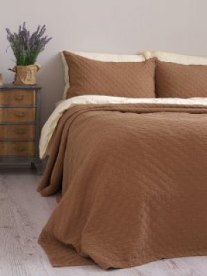 Покрывало Limasso Cambridge 240x260 + 2 наволочки Wood Smoke (800462)