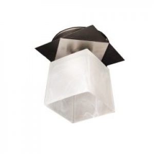 Люстра класична чорно-срібляста Spectr на один плафон 4314/1+B028