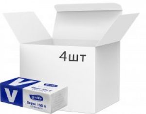 Упаковка листовых полотенец Grite Super V Compact 2 слоя 4 пачки по 150 листов 220х230 мм (4770023629927)
