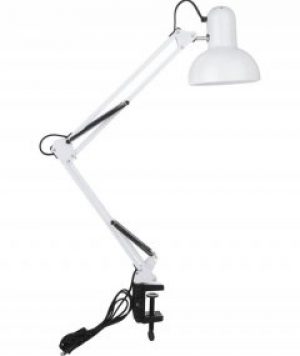 Лампа белая настольная для мастера маникюра или для рукоделия Brille 07 с креплением для стола