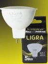 LED-лампочка светодиодная MR16 5W 4100К GU5.3 LIGRA 450Lm /0554-16-LGR/