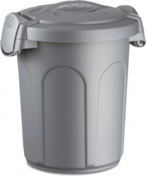 Ведро с крышкой Stefanplast Speedy 24х27х31 см 8 л Серое (70250sp)