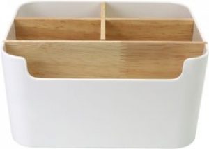 Органайзер для мелочей MVM FH-02 Белый с деревом (FH-02 WHITE/WOOD)