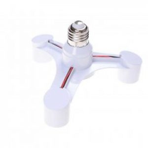 Разветвитель цоколя Е27 на 3 лампочки