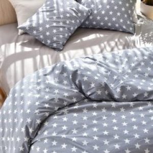 Комплект постельного белья IDEIA StarDreams Ранфорс Полуторный Серый 150 х 220 см (4820227284900)