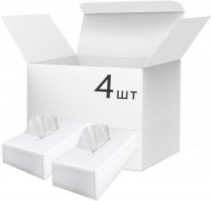 Упаковка салфеток PRO service для лица двухслойных 4 пачки по 100 шт (43106900)