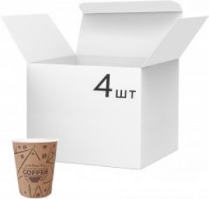 Упаковка стаканов PRO service бумажных 110 мл Coffee Time 4 упаковки по 50 шт (43115301)