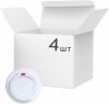Упаковка крышек PRO service для бумажных стаканов 175 мл Белых 4 упаковки по 50 шт (43110801)