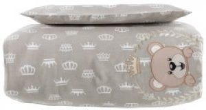 Комплект постельного белья в кроватку Papaella Корона Беж 100х135 (4820227284849)