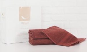 Набор банных полотенец MirSon №5071 Elite SoftNess Brown 50х90