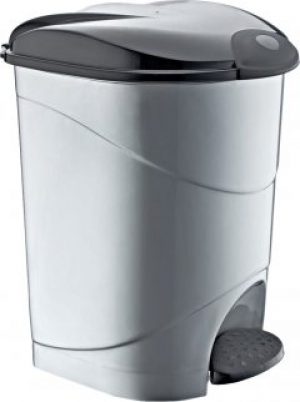 Ведро для мусора Irak Plastik Bella №3 с педалью 30 л Серое (4567kmd)