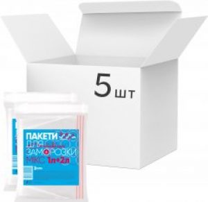 Упаковка пакетов для заморозки Добра Господарочка Микс 1 л + 2 л 5 пачек по 6 шт (4820086521505)