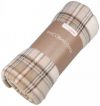 Плед флисовый Home Line Полар Клетка 130х160 см Бежевый (2600001644722)