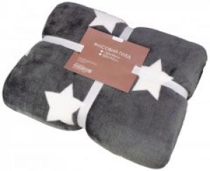 Плед флисовый Home Line Звезды на сером 150х195 см (2600001644913)