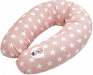 Подушка для беременных и кормления Papaella 30x190 см Звезда белая на пудре (4820227285037)