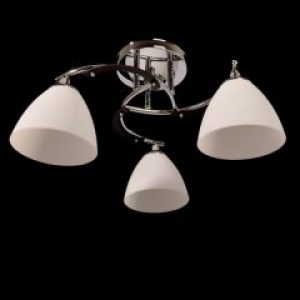 Люстра класична Свет на три плафона срібляста 4569/3 CR