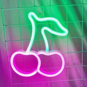Неоновый светильник LED Lights Amazin "Cherry" Декоративная LED лампа "Вишня" Зеленый-красный