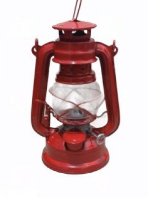 Лампа керосиновая "Летучая мышь" высота 195 мм SanDay 73-489 (красная)