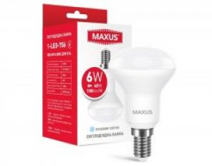 Светодиодная лампа MAXUS R50 6W 4100K 220V E14 (1-LED-756)