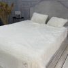 Меховый плед покрывало Травка Cappone 210х230 см Белая