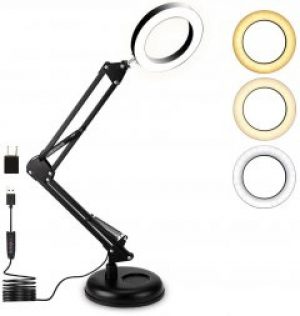 Настольная LED лампа 8W с регулировкой яркости и спектра 3000-6500K SVET SWT-2065 BK