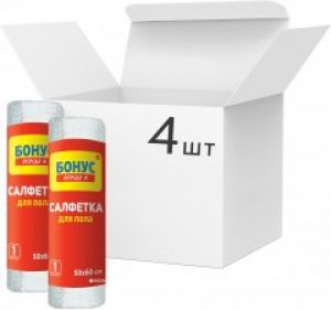 Упаковка салфеток для пола Бонус 4 шт (18100130)