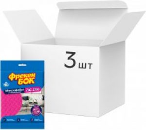 Упаковка салфеток Фрекен БОК Микрофибровых Zig Zag универсальных 3 шт (18302580)