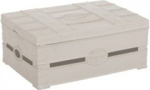 Контейнер для хранения Violet House 30х21х12 см бежевый (1036 №4 CAPPUCHINO с/кр. 30*21*12 см)