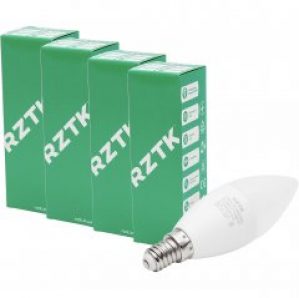 Светодиодная лампа RZTK LB 3K09 (C37 - Е14) 4 шт
